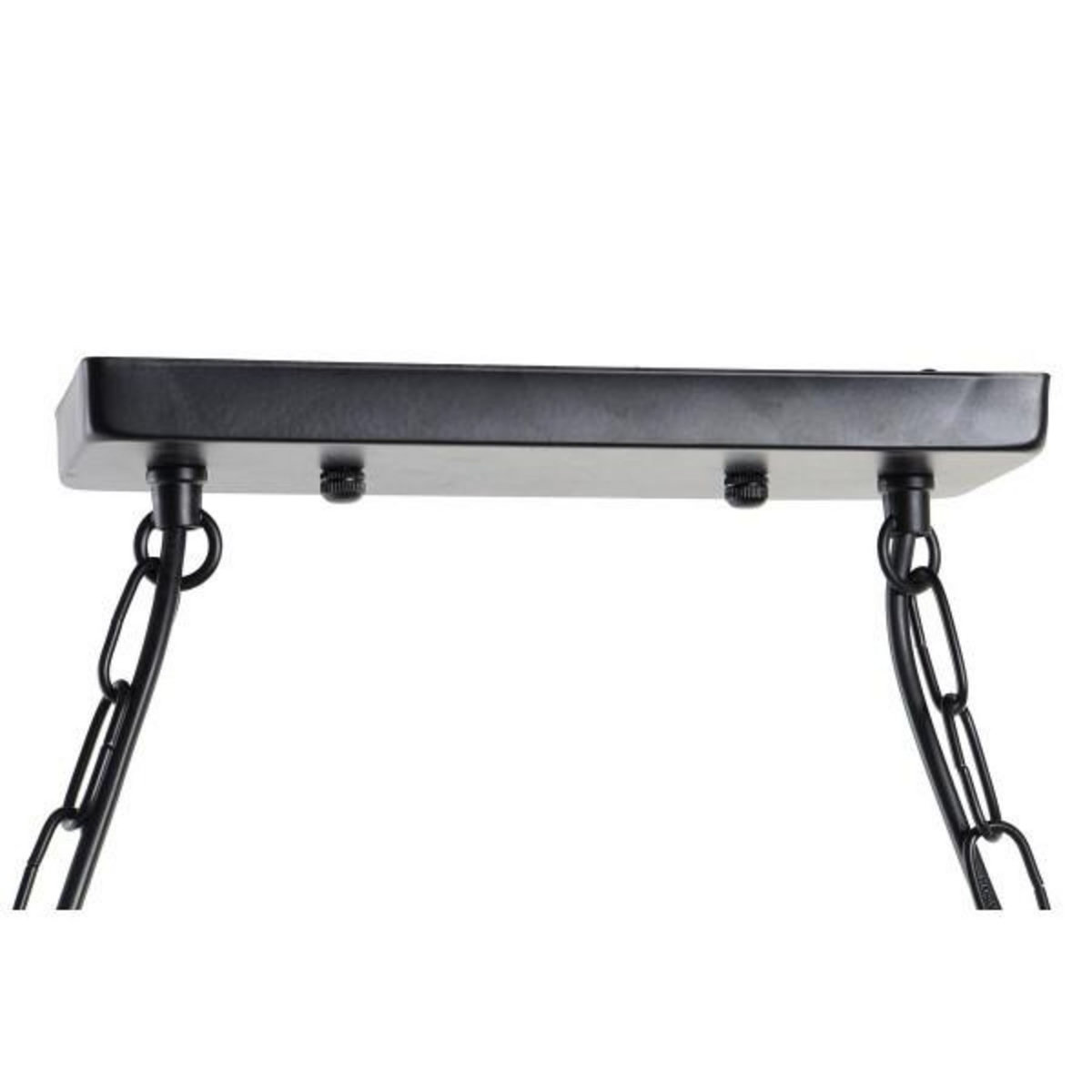 MARKET24 Suspension DKD Home Decor Naturel Noir Métal Corde 50 W (85 x 18 x 20 cm)