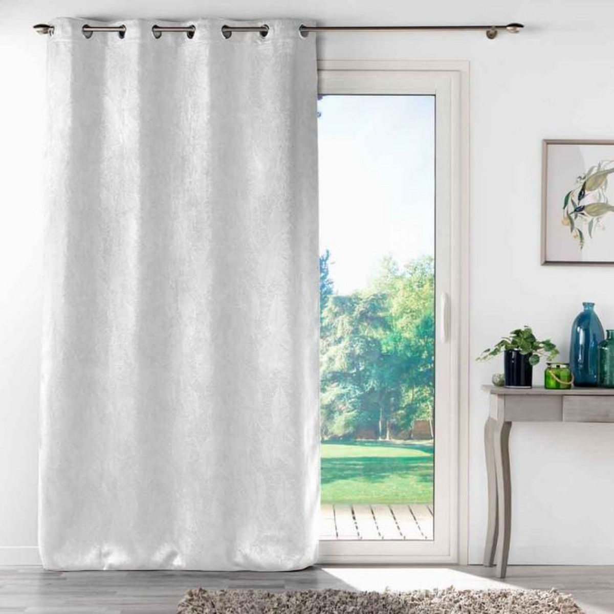 Paris Prix Rideau Occultant  Mélodie  135x240cm Blanc