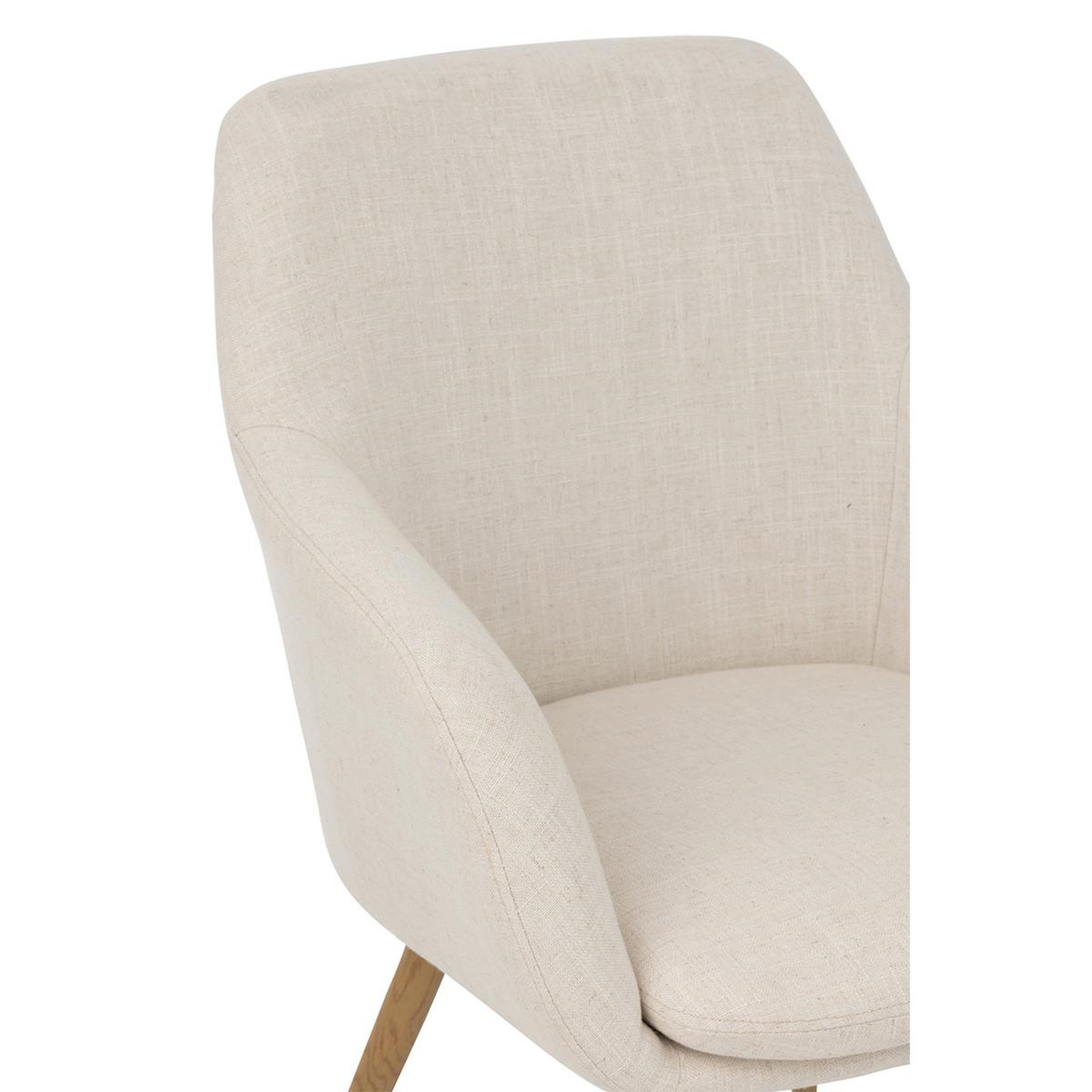 Voir la diapositive 6 : J-LINE Chaise design  miles  83cm ivoire