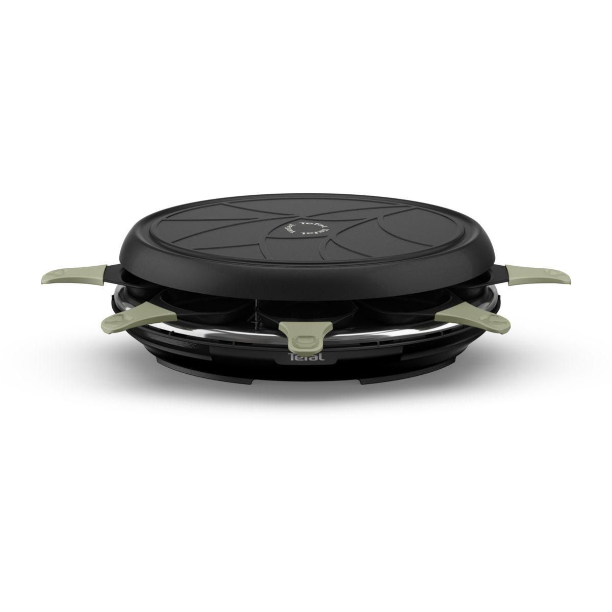 TEFAL Raclette RE31E810 eco 8 coupelles noir