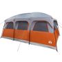 Voir la diapositive 5 : VIDAXL Tente de cabine familiale 9 personnes gris impermeable