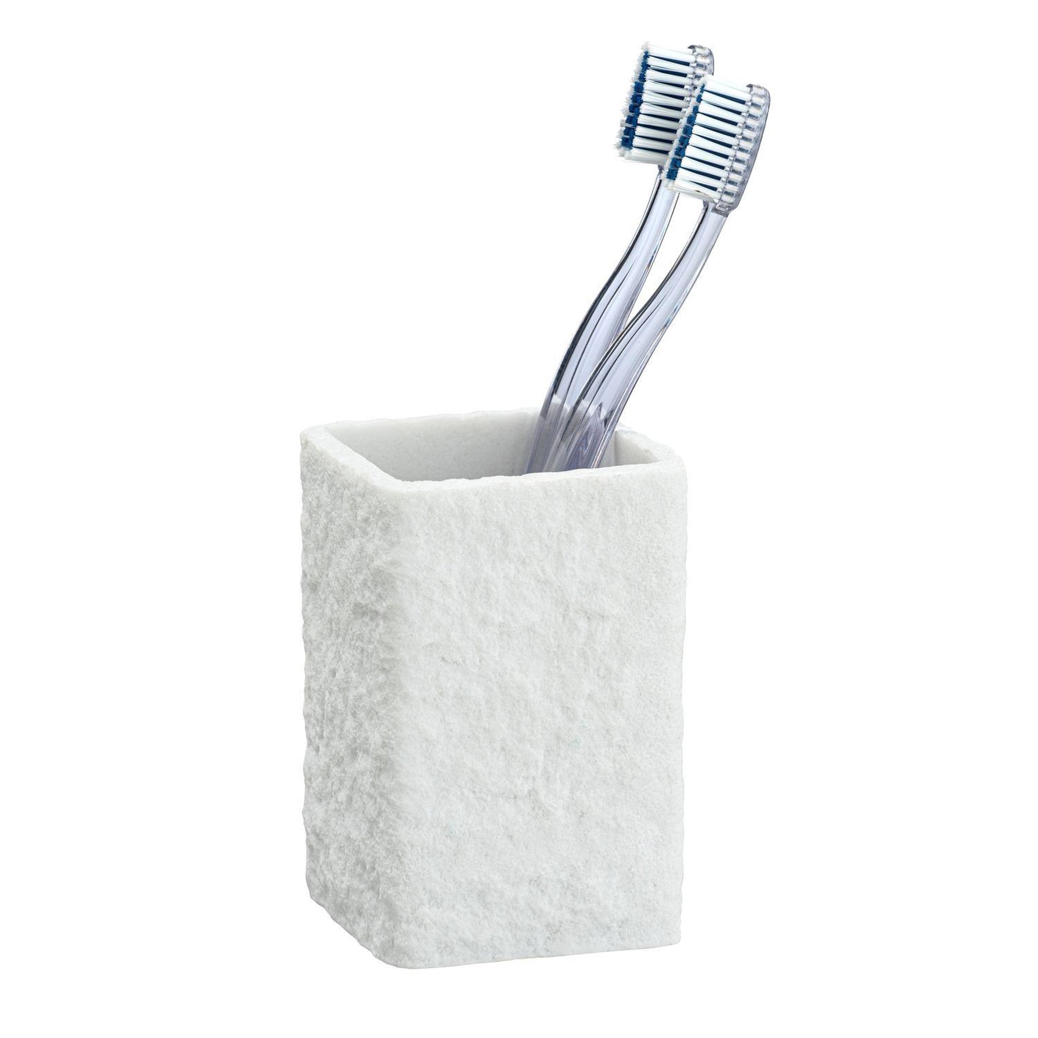 Voir la diapositive 2 : Wenko Gobelet de salle de bain design pierre villata