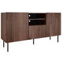Voir la diapositive 3 : BEST MOBILIER Franco - buffet bas - effet bois - 2 portes, 2 niches et 1 tiroirs - 150 cm