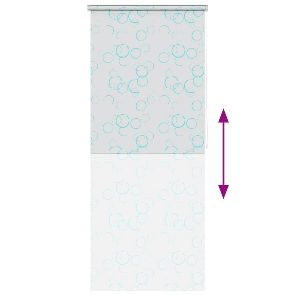 VIDAXL Store roulant de douche 120x240 cm Bulle