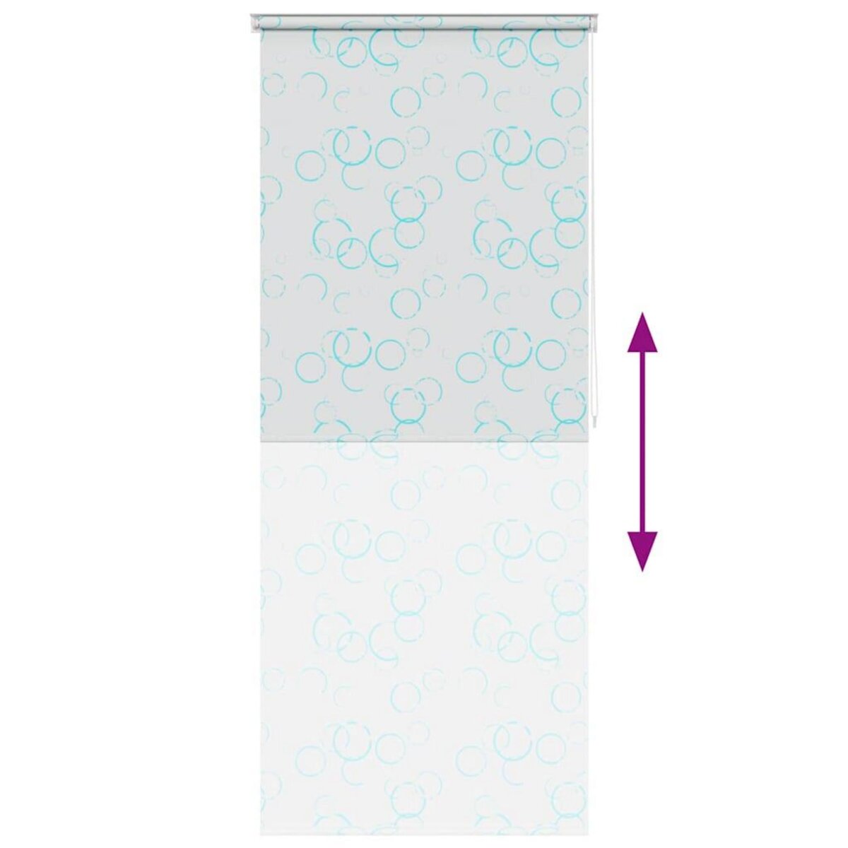 VIDAXL Store roulant de douche 120x240 cm Bulle