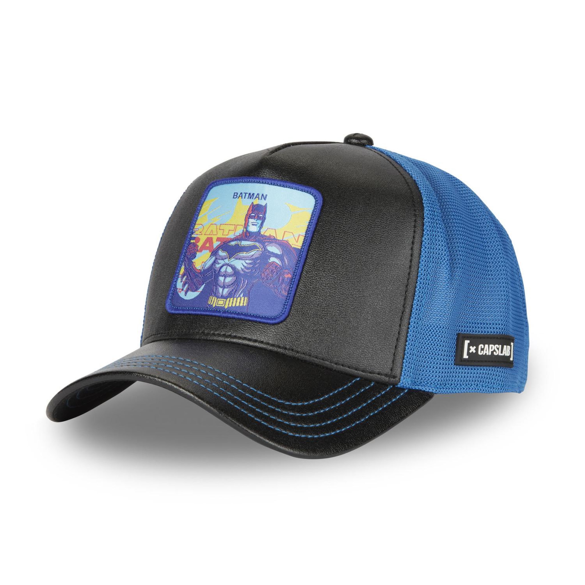 CAPSLAB Casquette homme trucker effet brillant DC Comics Batman Capslab. Coloris disponibles : Noir