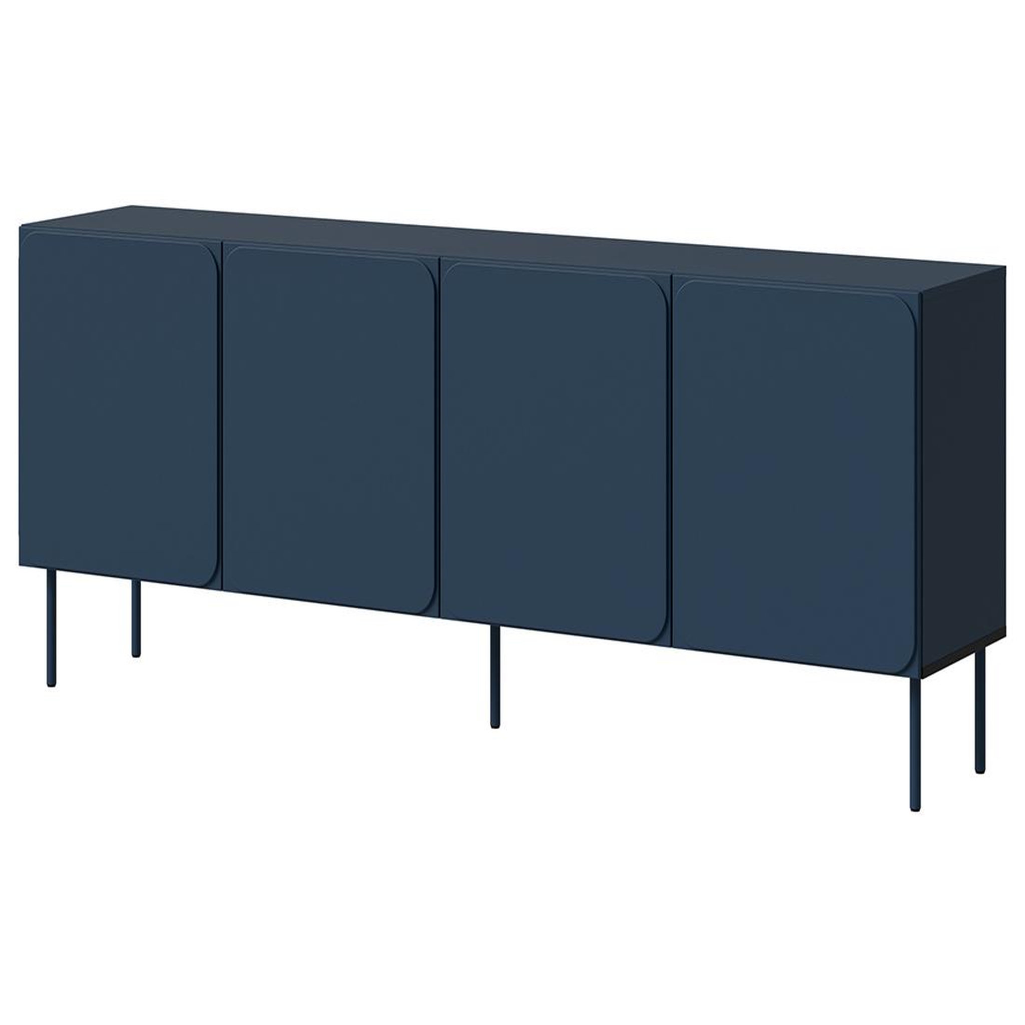 Voir la diapositive 1 : BEST MOBILIER Elvis - buffet bas 200 cm - 4 portes