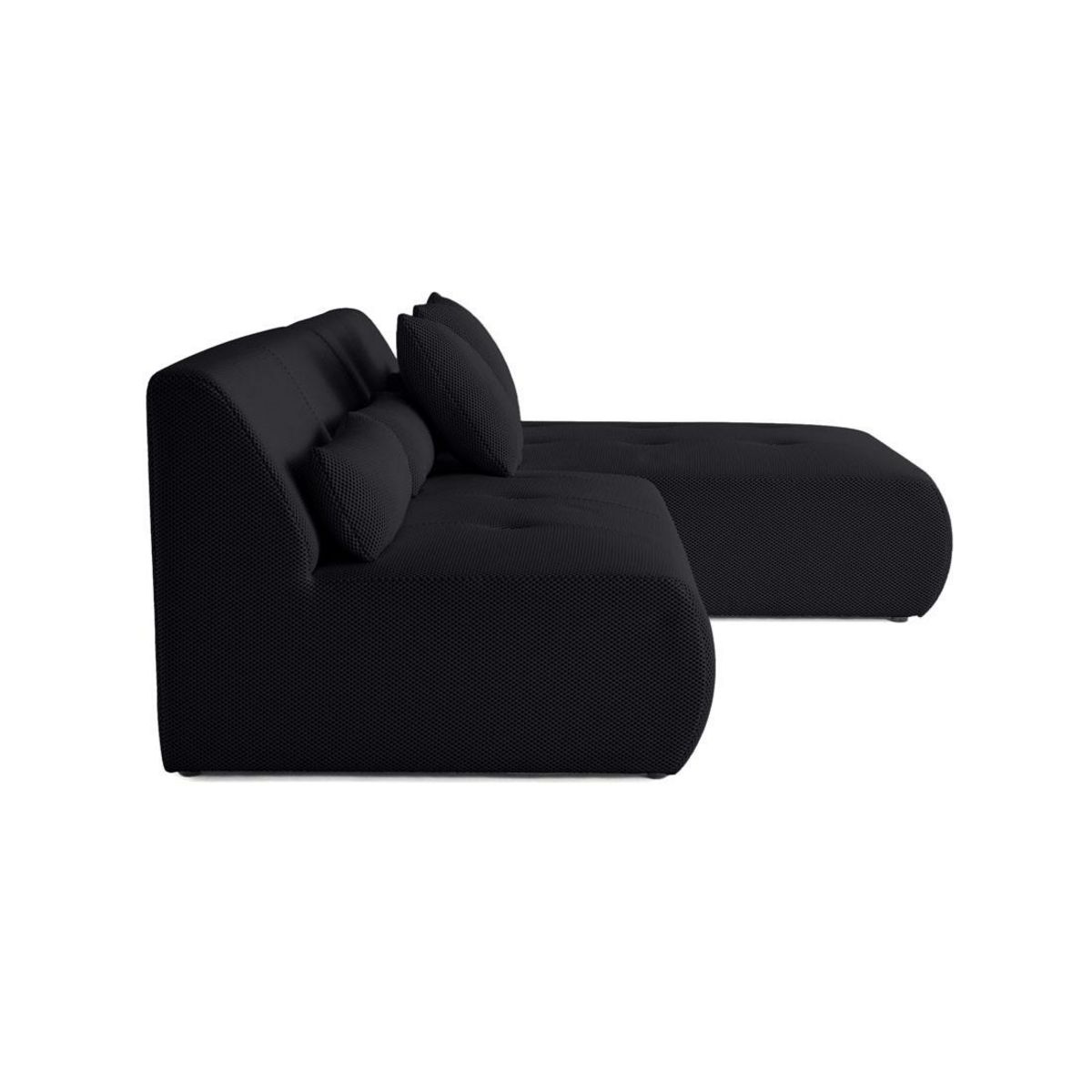 LISA DESIGN Onyx - canapé modulable d'angle réversible 4 places - en tissu mailles 3d