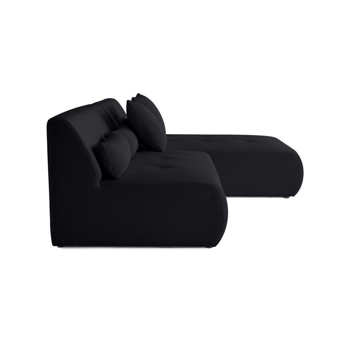 LISA DESIGN Onyx - canapé modulable d'angle réversible 4 places - en tissu mailles 3d