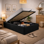 Voir la diapositive 1 : PROVENCE LITERIE Ensemble Lit Coffre et Matelas  Mousse Soutien Ferme Face