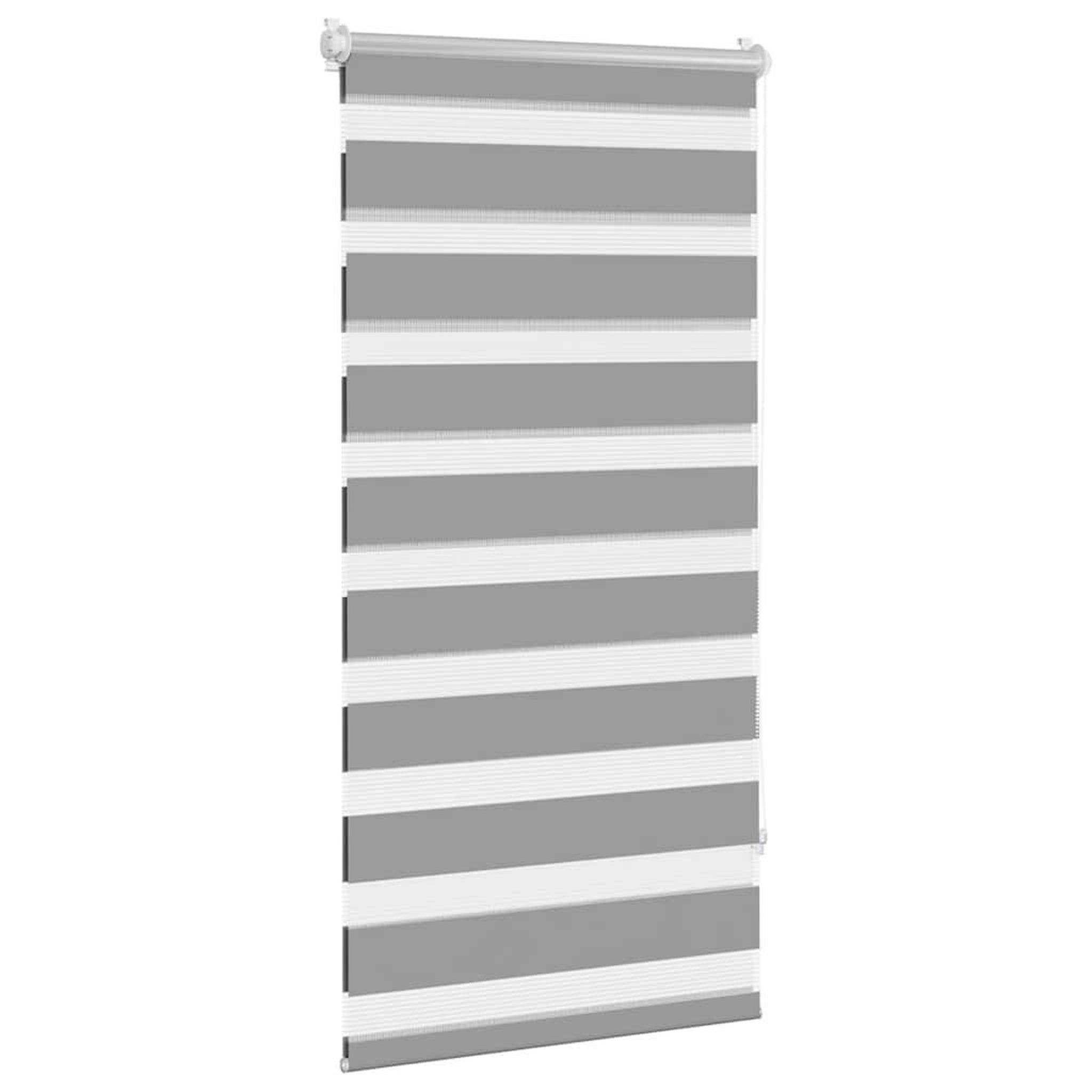 Voir la diapositive 3 : VIDAXL Store venitien zebre 60,9 x 120 cm, largeur du tissu 56,7 cm, gris