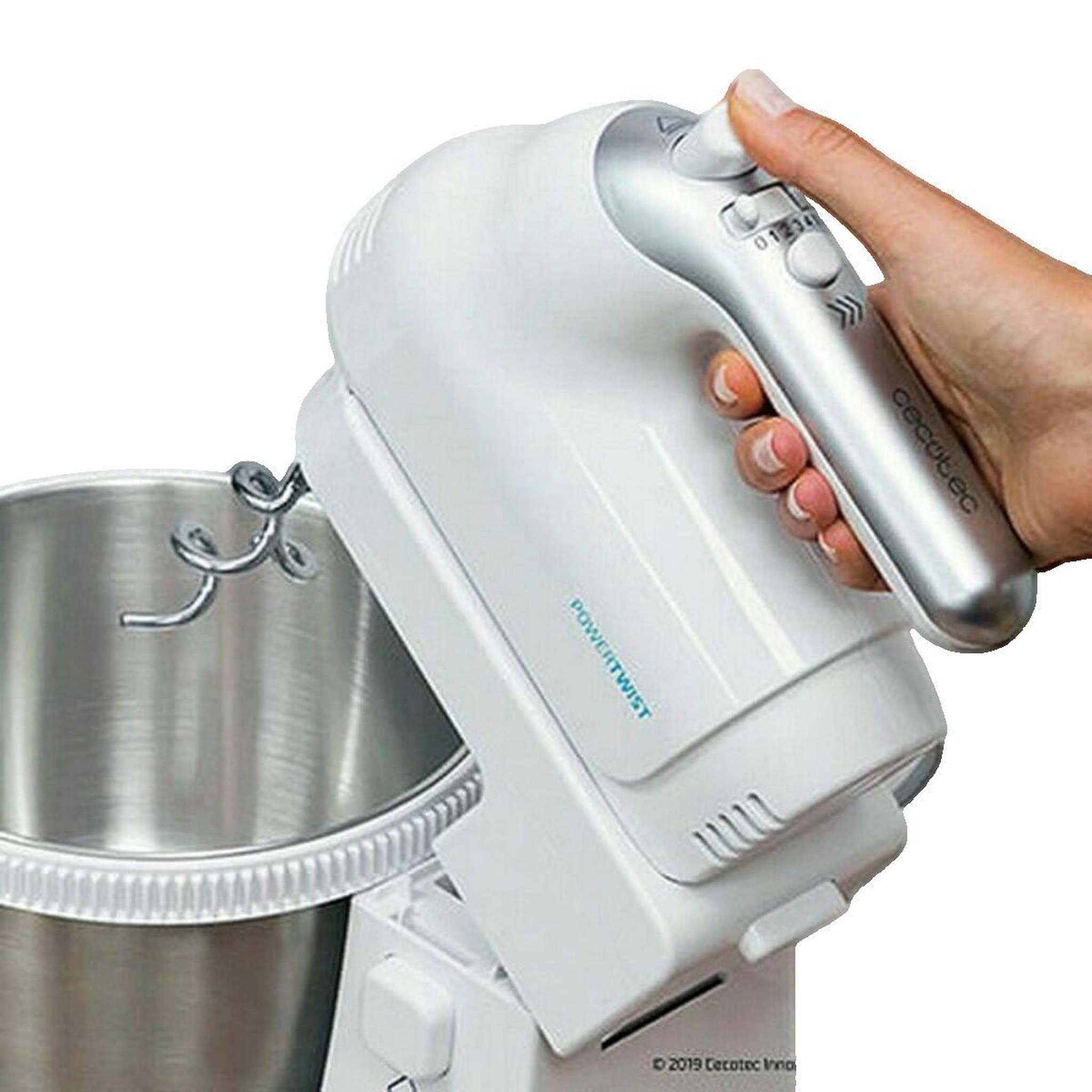 Voir la diapositive 2 : CECOTEC Batteur Cecotec PowerTwist 500 Steel