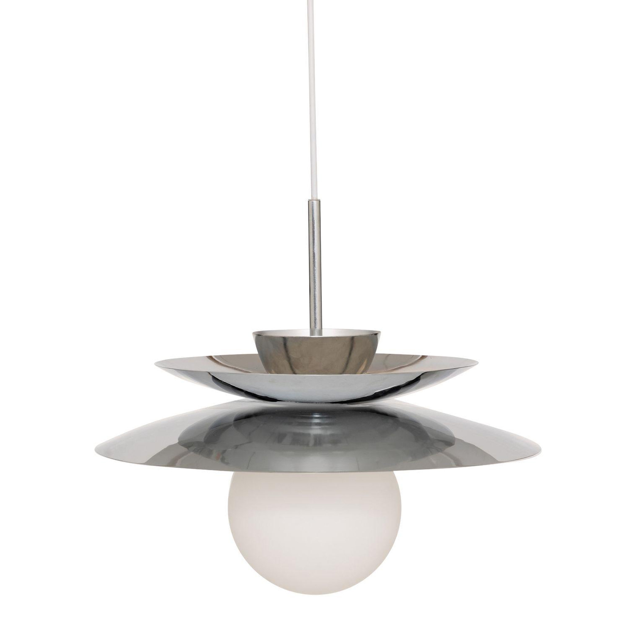 ATMOSPHERA Suspension en acier et en verre omia - argent