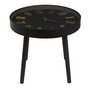 Voir la diapositive 4 : Paris Prix Table d'Apppoint Horloge  Lounge  50cm Noir
