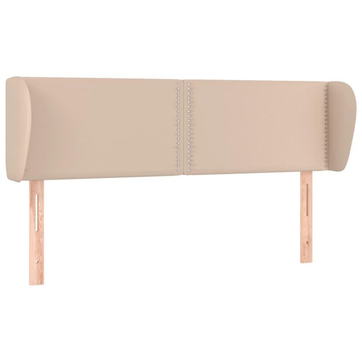 VIDAXL Tete de lit avec oreilles Cappuccino 147x23x78/88 cm Similicuir