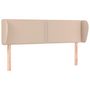 Voir la diapositive 2 : VIDAXL Tete de lit avec oreilles Cappuccino 147x23x78/88 cm Similicuir