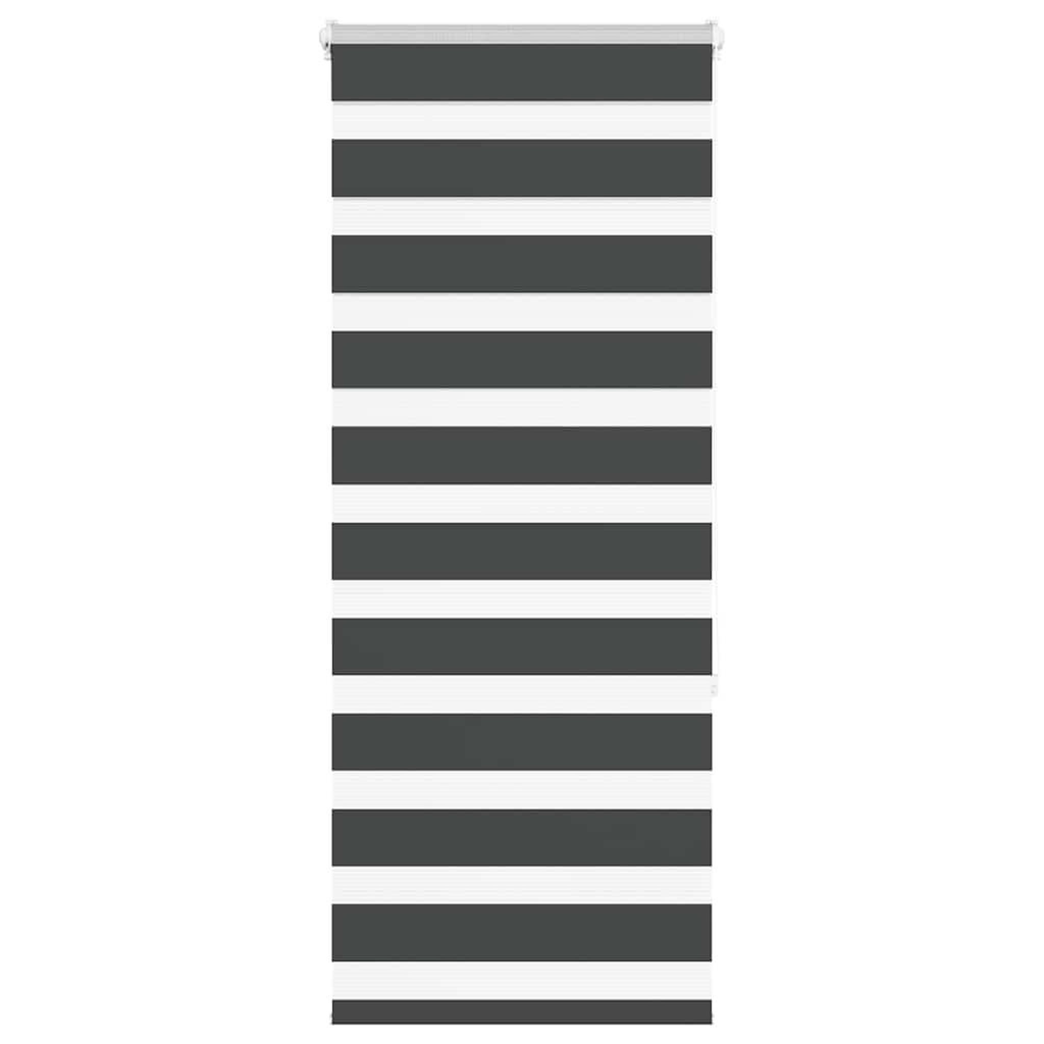 VIDAXL Store zebre noir 55x150 cm largeur du tissu 50,9 cm polyester