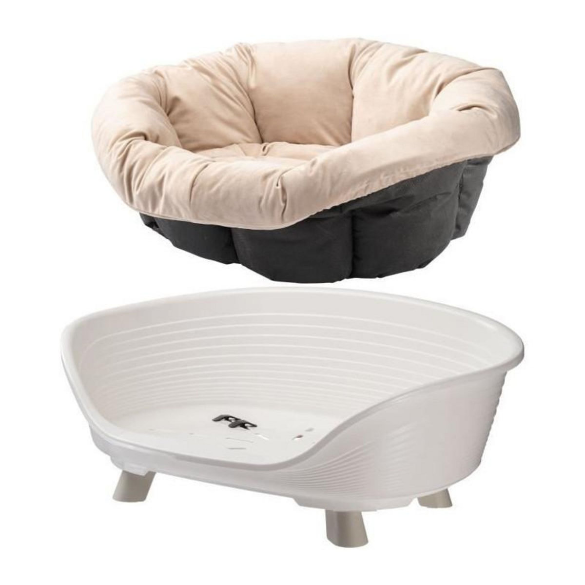 Ferplast Corbeille - FERPLAST - SOFA THRONE 6 - Avec coussin - Blanc