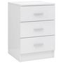 Voir la diapositive 2 : VIDAXL Table de chevet Blanc brillant 38x35x56 cm Bois d'ingenierie