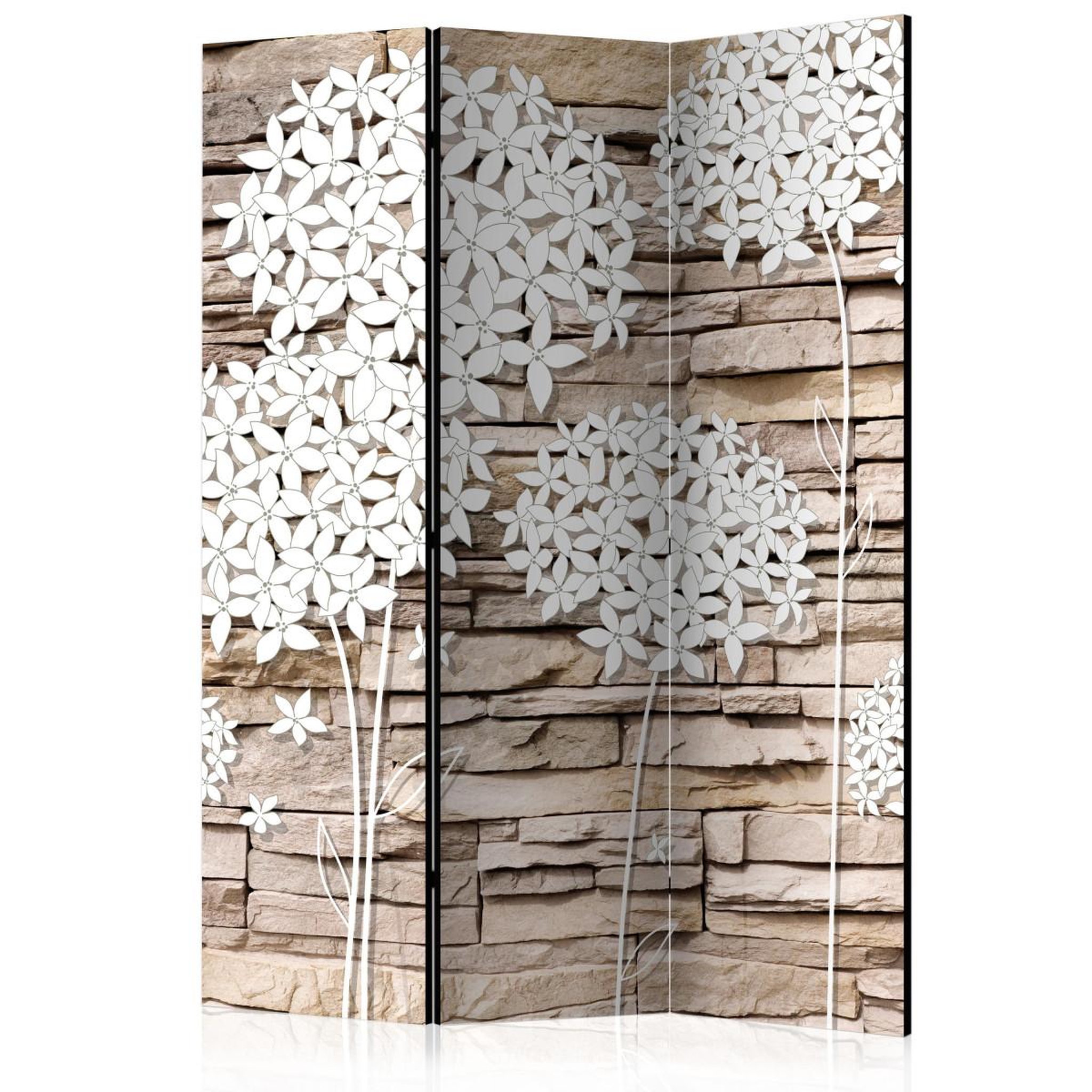 Paris Prix Paravent 3 volets  flowers on the stone  135x172cm