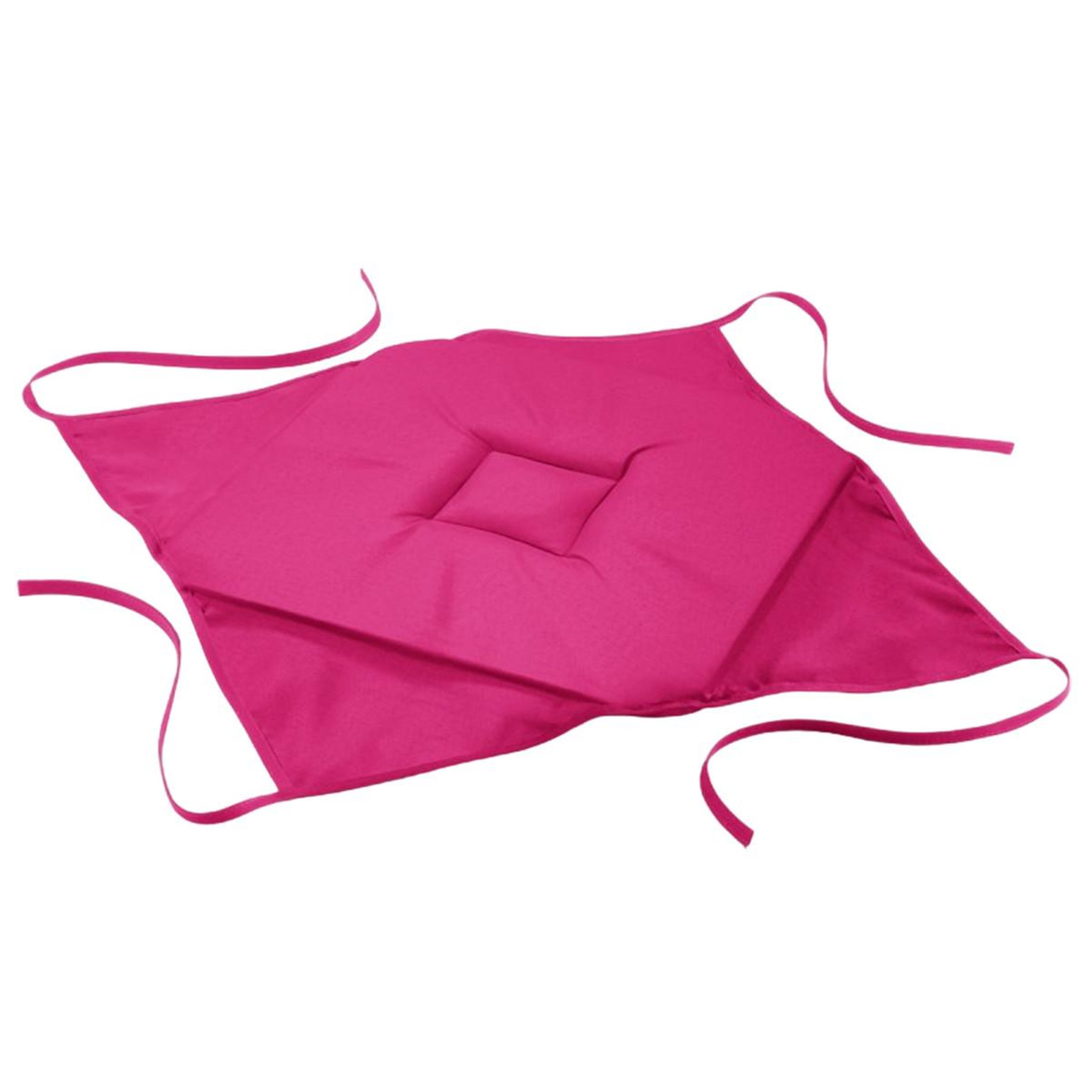 Douceur d'Intérieur Galette de chaise  essentiel  36x36cm fuchsia