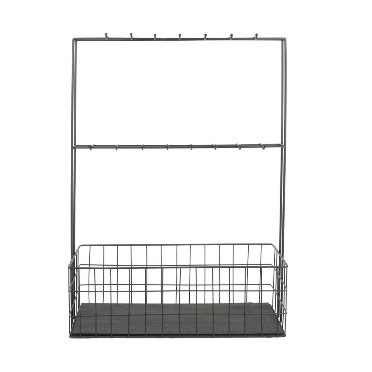 Paris Prix Mini Bar à Poser en Métal  Filaire  62cm Noir