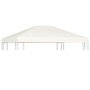 Voir la diapositive 1 : VIDAXL Toile superieure de belvedere 310 g / m^2 4x3 m Blanc creme