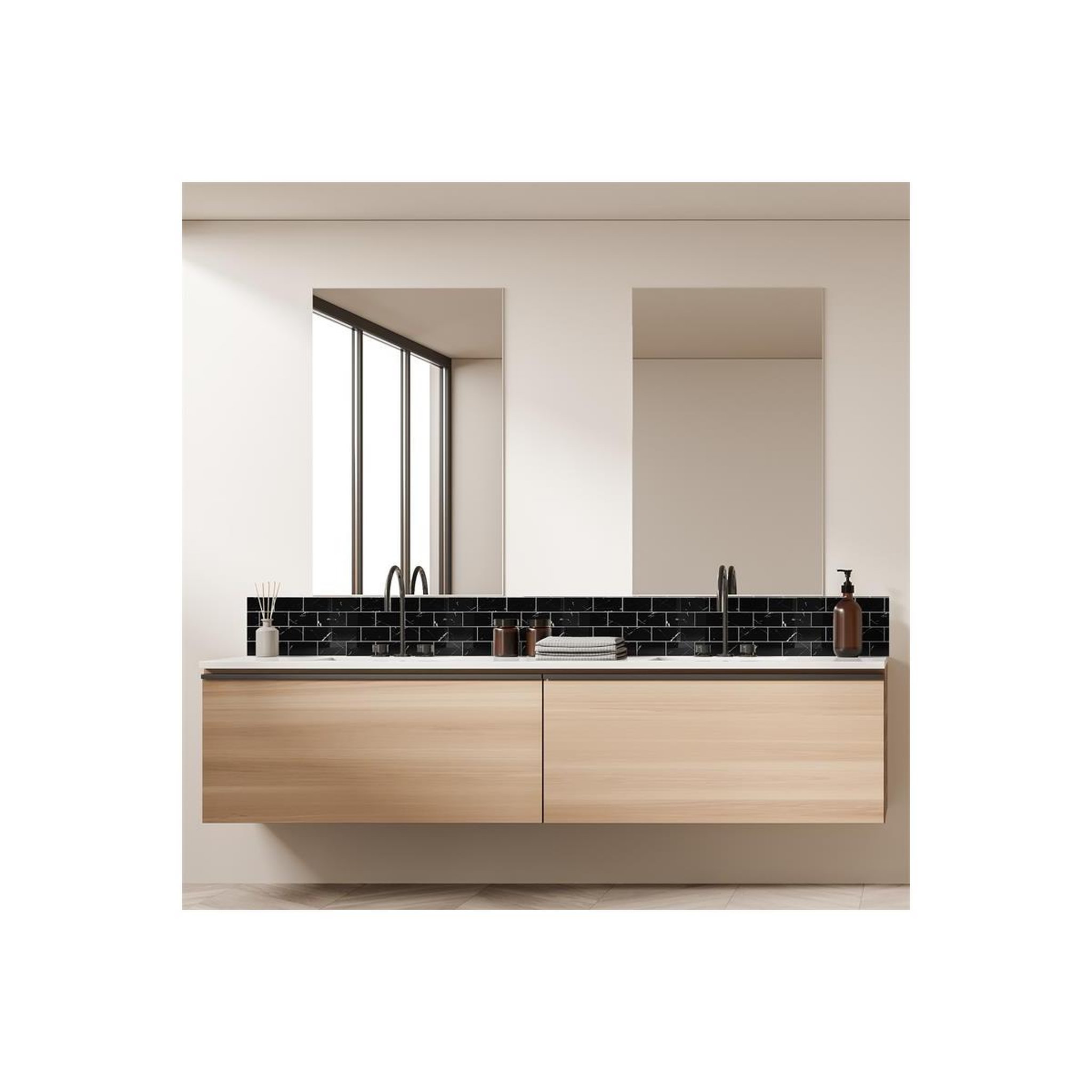 Voir la diapositive 3 : Je cherche une idee Crédence adhésive  easystick  30x38cm noir