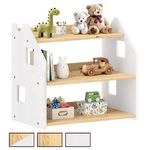 IDIMEX Étagère enfant YASMIN en pin laqué. Coloris disponibles : Marron, Blanc, Bicolore