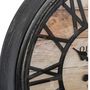 Voir la diapositive 2 : ATMOSPHERA Horloge Murale Design  Relief  50cm Naturel