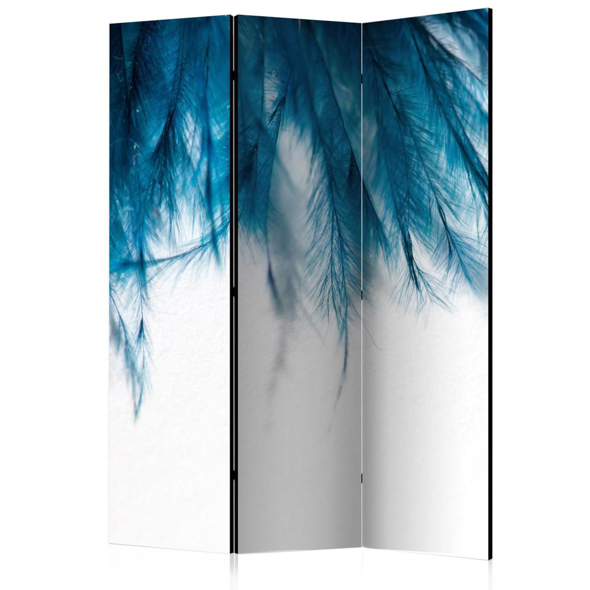 Paris Prix Paravent 3 volets  sapphire feathers  135x172cm