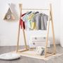 Voir la diapositive 3 : Atmosphera Kids Penderie pour Enfant en Pin  Rêve  126cm Naturel