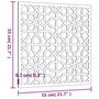 Voir la diapositive 6 : VIDAXL Decoration murale jardin 55x55 cm acier corten design mauresque