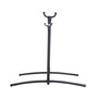 Voir la diapositive 6 : OUTSUNNY Support pied de hamac structure robuste métal époxy noir hauteur réglable 6 niveaux dim. 2,80L x 1,20l x 1,10H m