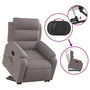 Voir la diapositive 5 : VIDAXL Fauteuil inclinable de massage Taupe Tissu