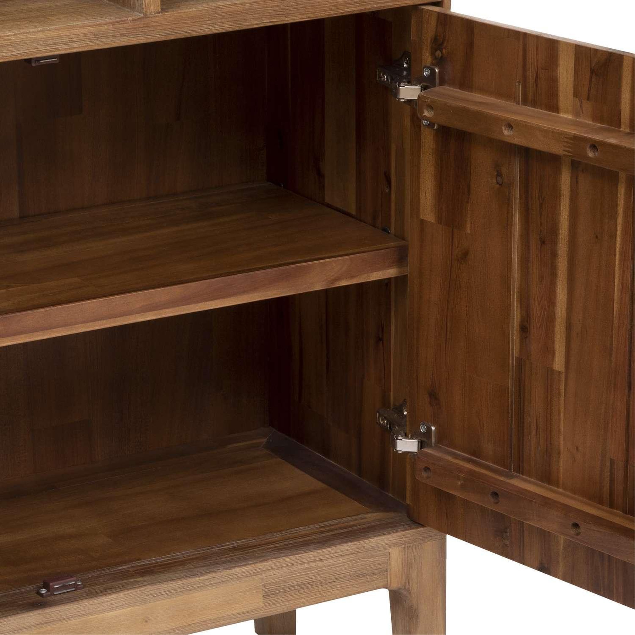 Voir la diapositive 4 : ATMOSPHERA Bibliothèque 2 portes en bois sabor - beige