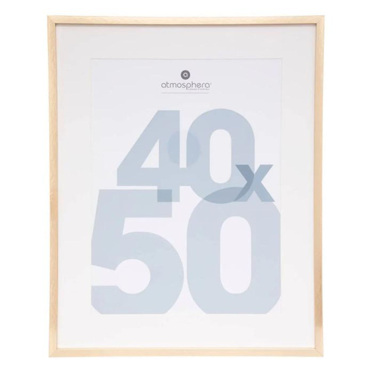 ATMOSPHERA Cadre Photo en Verre  Manu  40x50cm Or