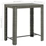Voir la diapositive 6 : VIDAXL Table de bar de jardin Gris 100x60,5x110,5 cm Résine tressée