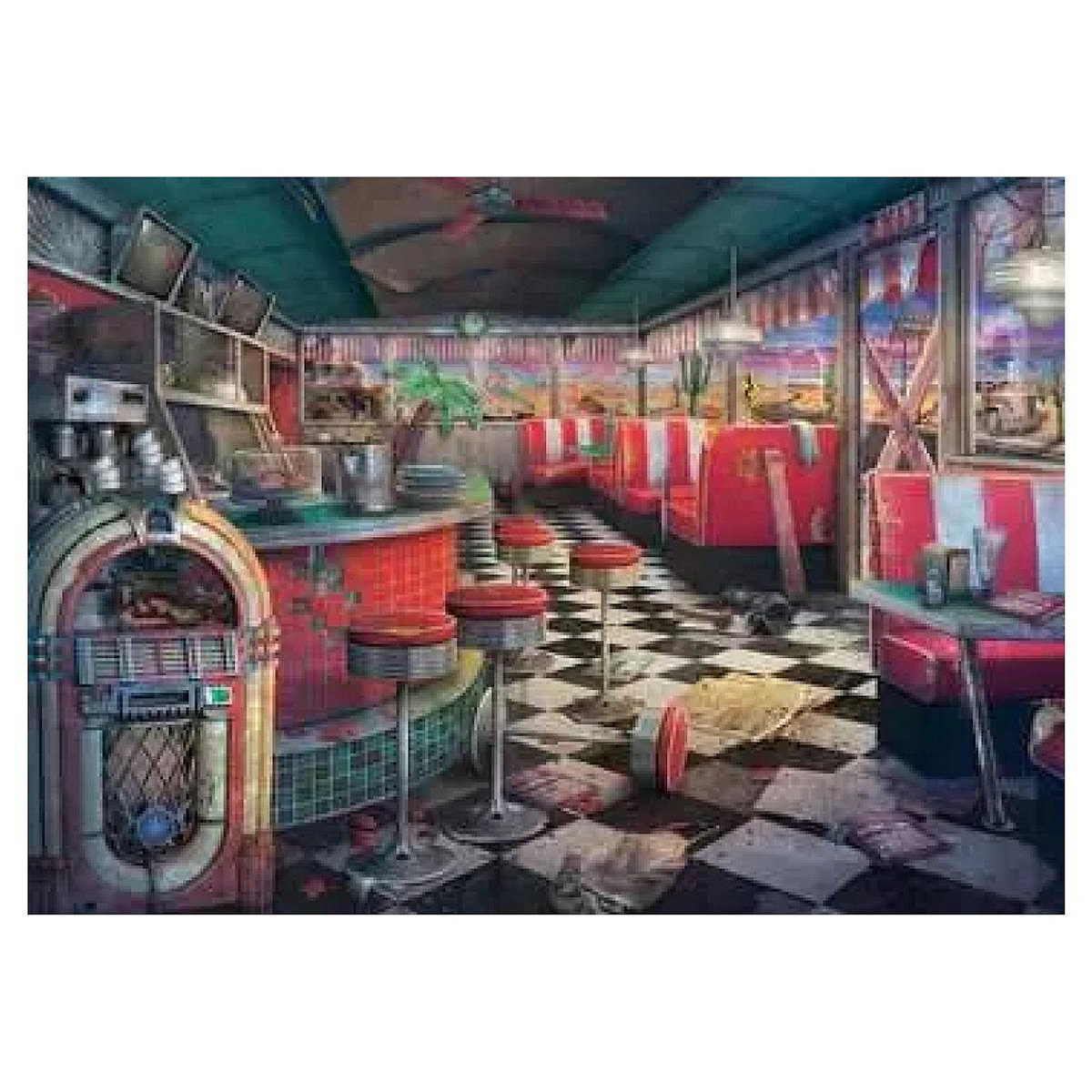 RAVENSBURGER puzzle 1000 pièces - dinner délabré