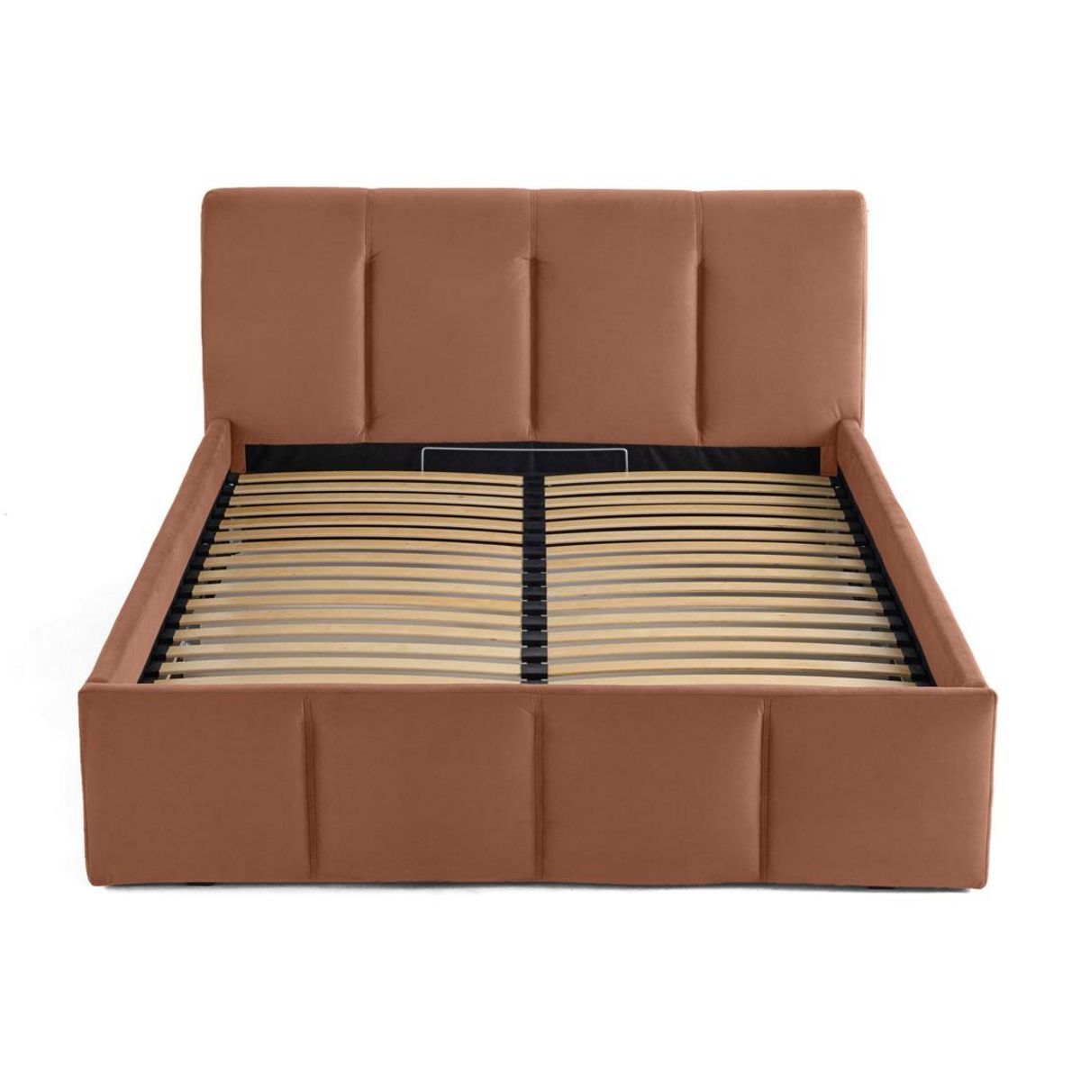 LISA DESIGN Elysia - lit coffre - 140x190 - en velours - sommier inclus