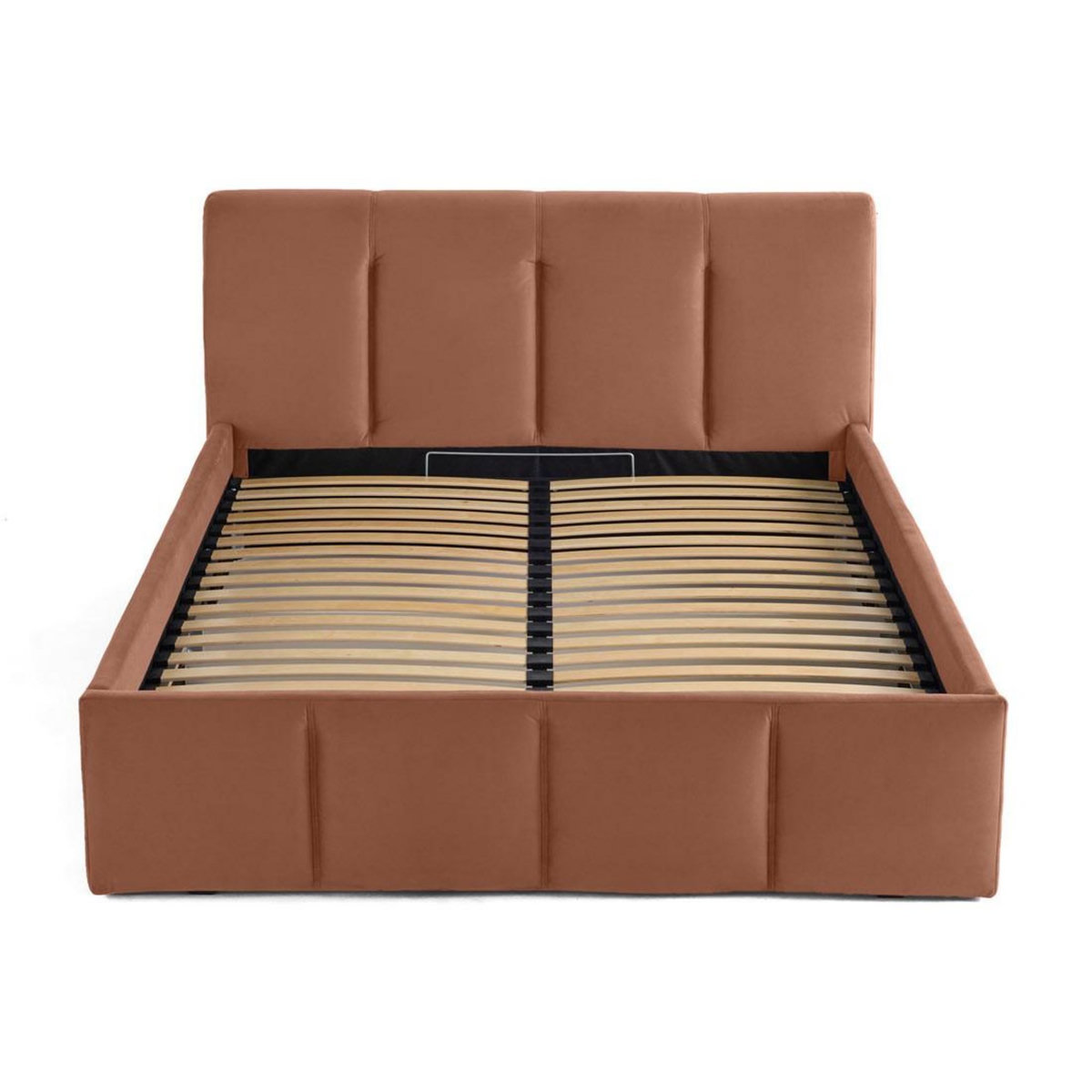 LISA DESIGN Elysia - lit coffre - 140x190 - en velours - sommier inclus