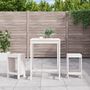 Voir la diapositive 1 : VIDAXL Ensemble de bar de jardin 3 pcs blanc bois de pin massif