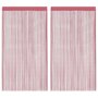 Voir la diapositive 2 : VIDAXL Rideaux a fils 2 pcs rose 100x250 cm