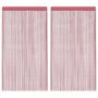 Voir la diapositive 2 : VIDAXL Rideaux a fils 2 pcs rose 100x250 cm