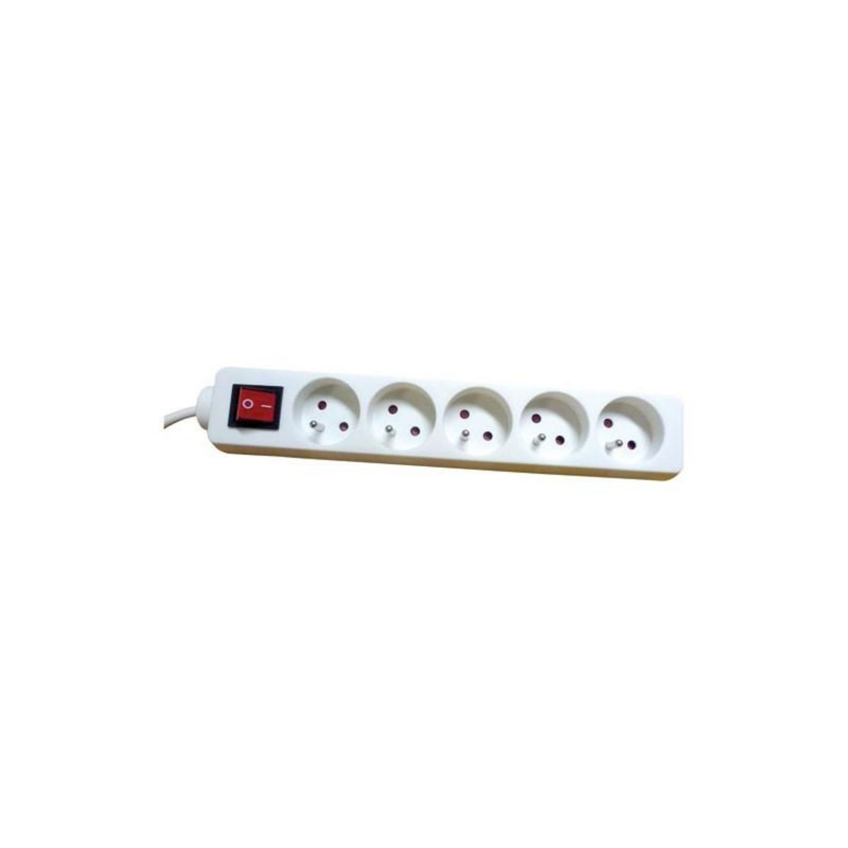 Electraline BLOC 5X2P INTER 3G1 1.5M BLANC ELECTRALINE - 32006