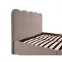 Voir la diapositive 4 : BEST MOBILIER Kahlo - lit coffre - 140x190 - en velours - sommier inclus