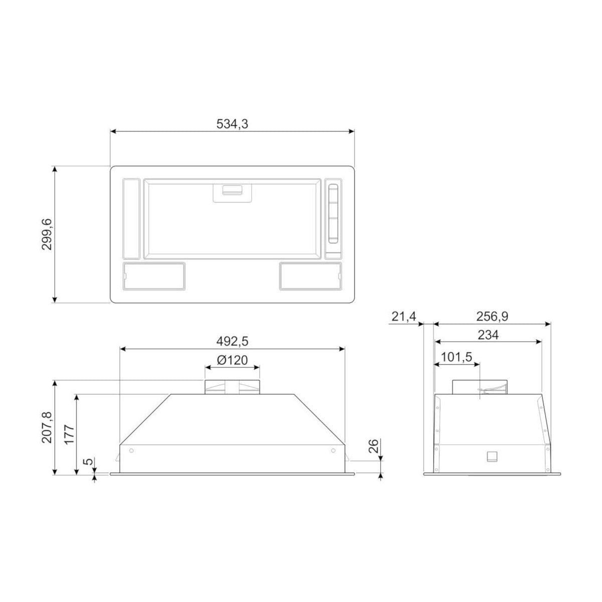 SMEG Hotte encastrable KSG52E