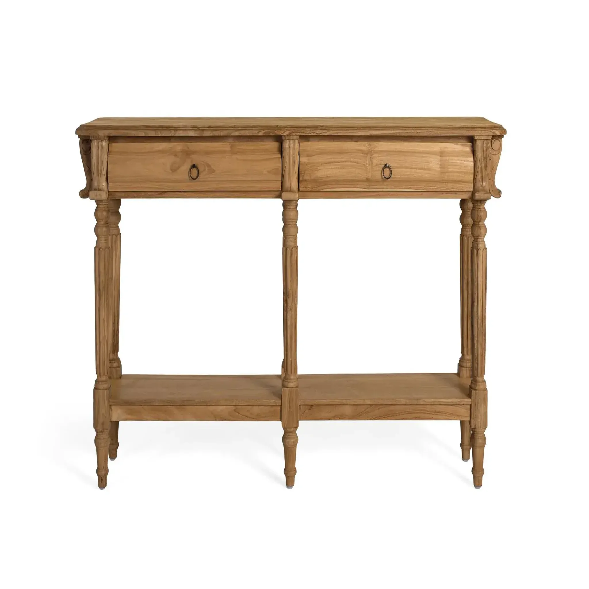 GINER Y COLOMER SL Console en bois de teck 151 cm style classique contemporain