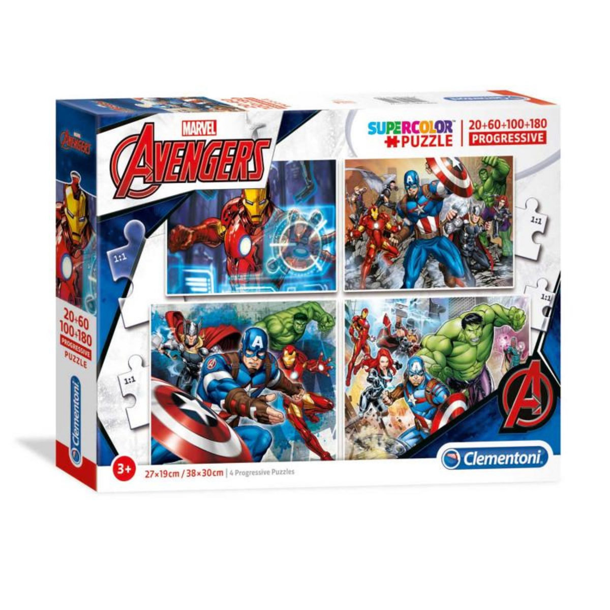 CLEMENTONI Clementoni Puzzle The Avengers 4 en 1