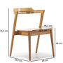 Voir la diapositive 5 : VS VENTA-STOCK Pack 2 chaises Venus, Couleur Chêne, Bois Massif, 58 cm x 57,5 cm x 76 cm